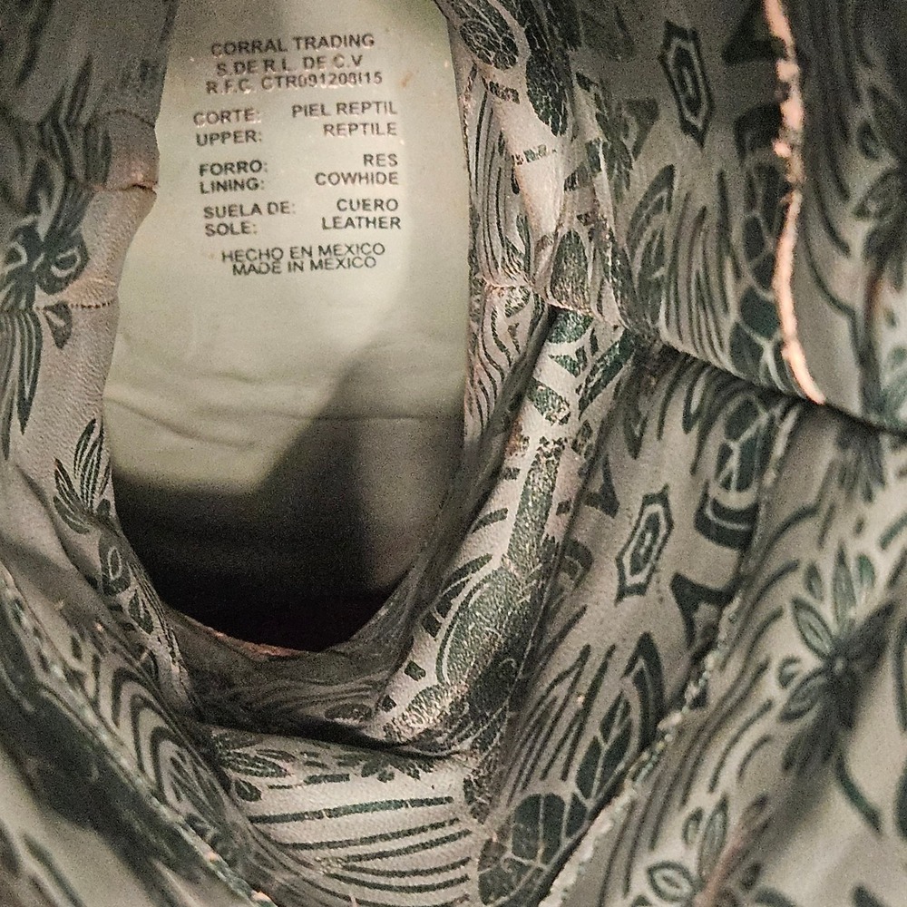 Corral Red Python Boots Kemo Sabe Exclusive Size … - image 12